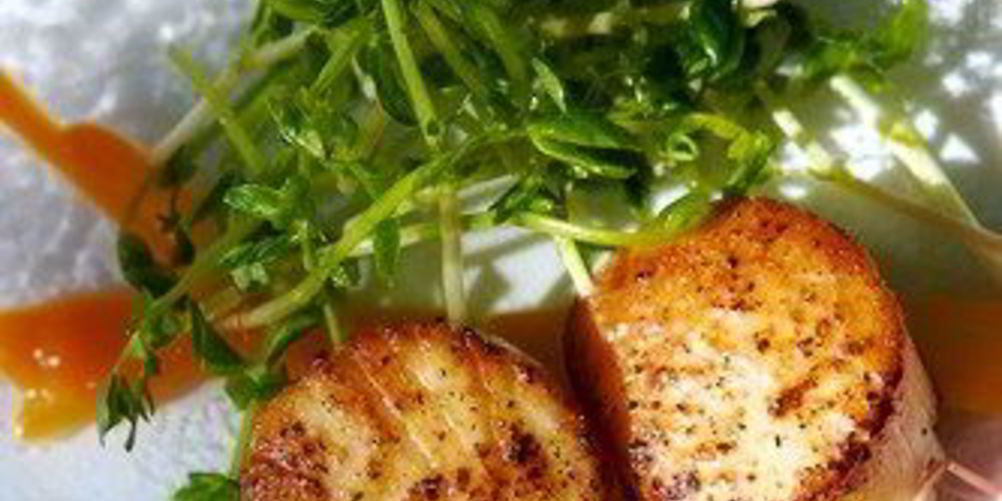 Рецепт жареные гребешки в соусе мисо и кленовом сиропе