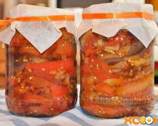 Салаты из баклажан