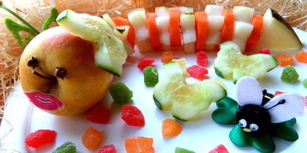 Рецепт фруктовый салат гусеничка