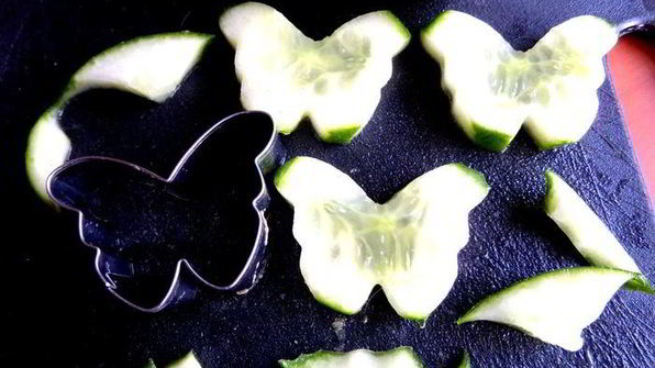 фруктовый салат гусеничка