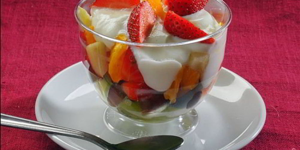 Рецепт фруктовый салат с йогуртом