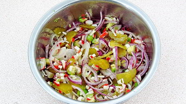 крабовый салат с авокадо