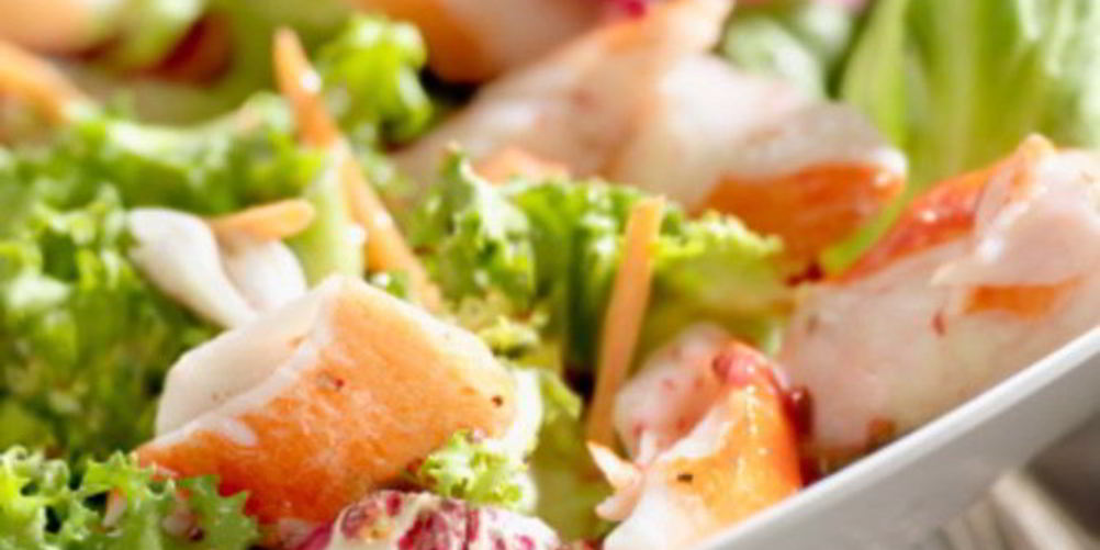 Рецепт крабовый салат с рисом