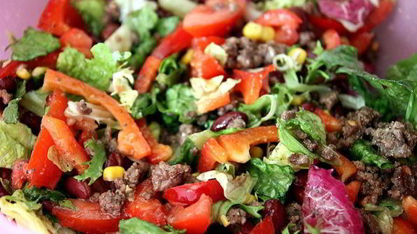 мясной салат