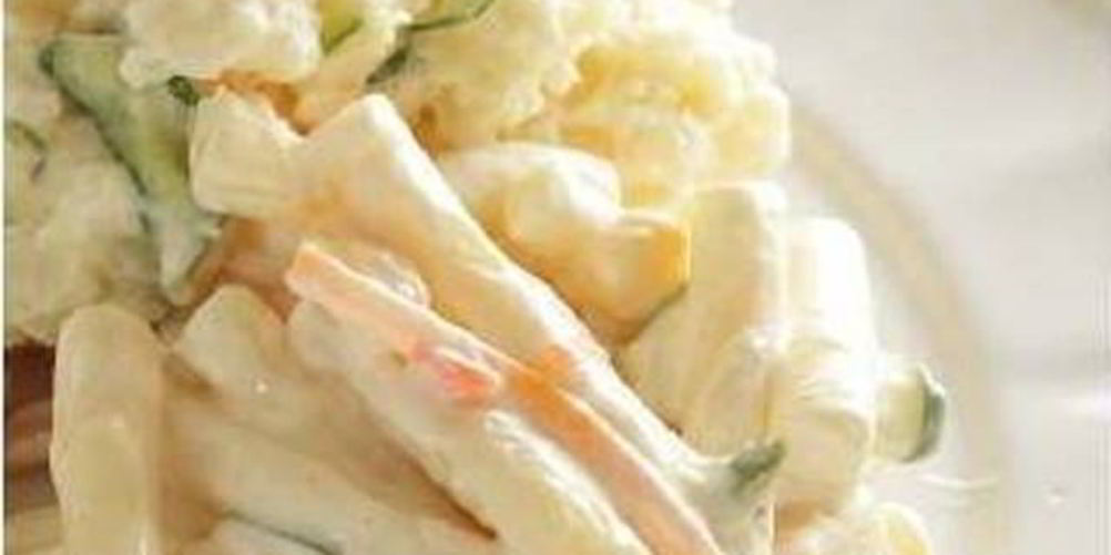 Рецепт пикантный салат с макаронами