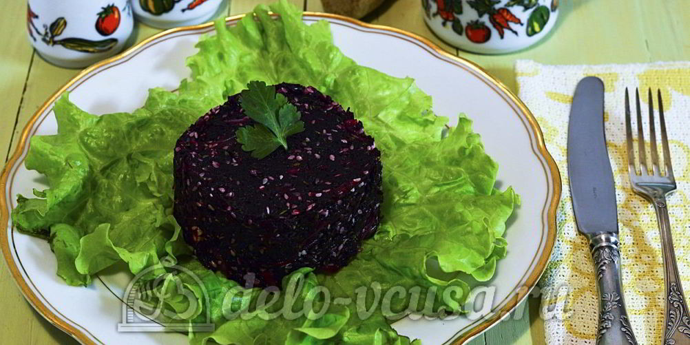 Рецепт постный салат из свеклы