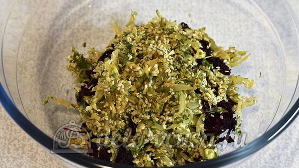 постный салат из свеклы