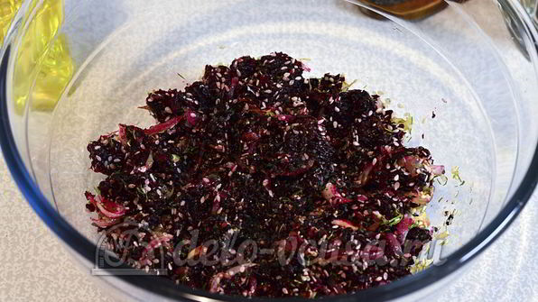 постный салат из свеклы