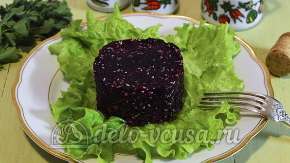 постный салат из свеклы