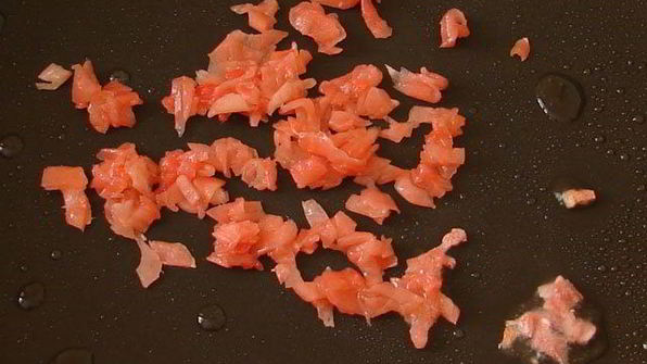 рисовый салат с морским коктейлем