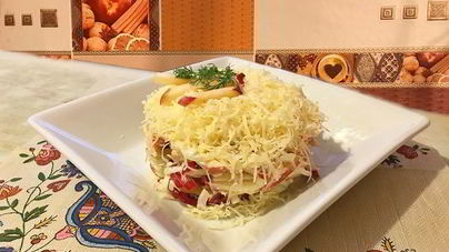 Салат Француженка с репчатым луком