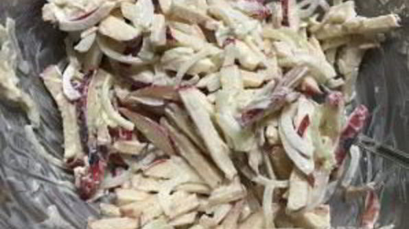 салат француженка с репчатым луком