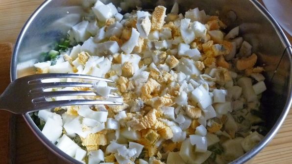 салат грибная поляна с шампиньонами