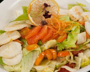 Салат из гребешков