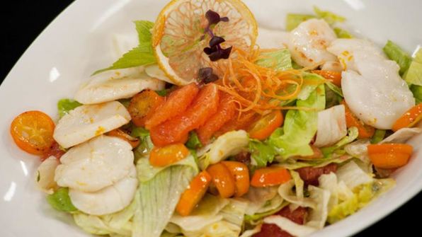 салат из гребешков