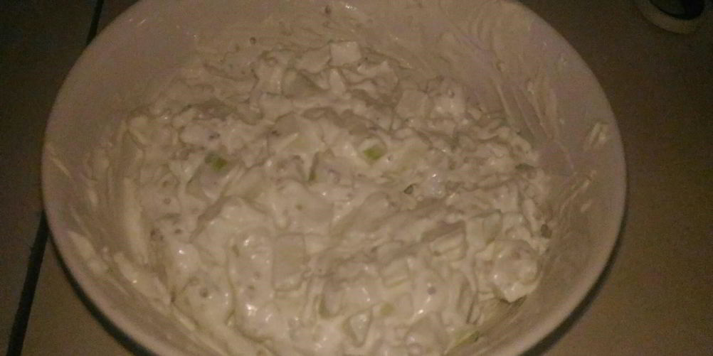 Рецепт салат из кольраби и яблока с горчичной заправкой