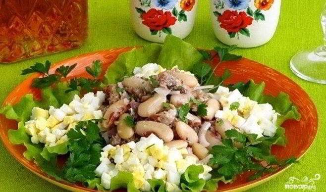 Салат из консервированной сардины