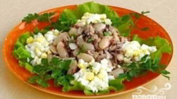 салат из консервированной сардины