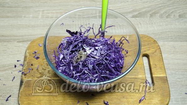 салат из краснокочанной капусты