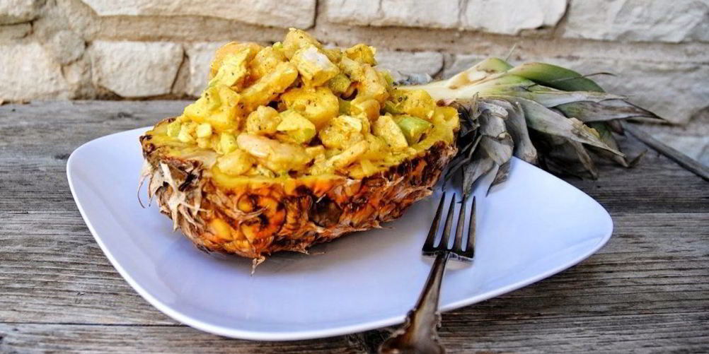 Рецепт салат из курицы с ананасом