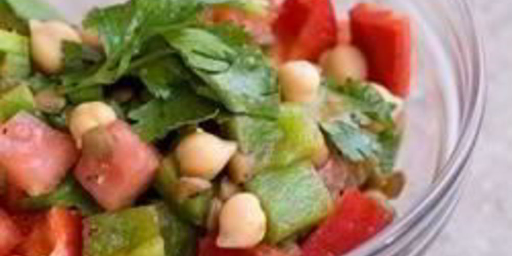 Рецепт салат из нута и чечевицы по-мароккански