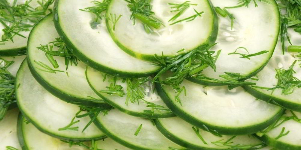 Рецепт салат из огурцов с укропом