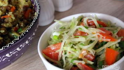 Салат из редьки зеленой