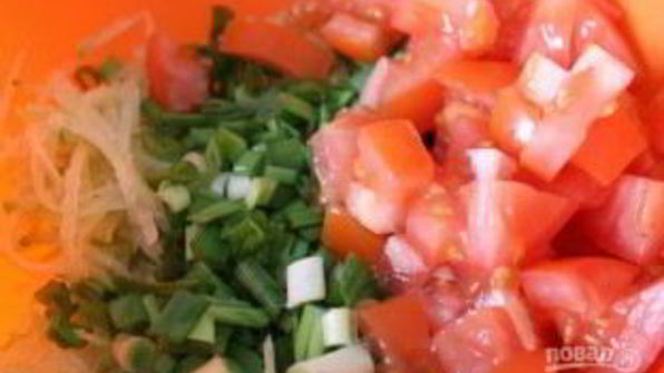 салат из редьки зеленой