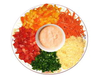 Салат Козел в огороде с сыром