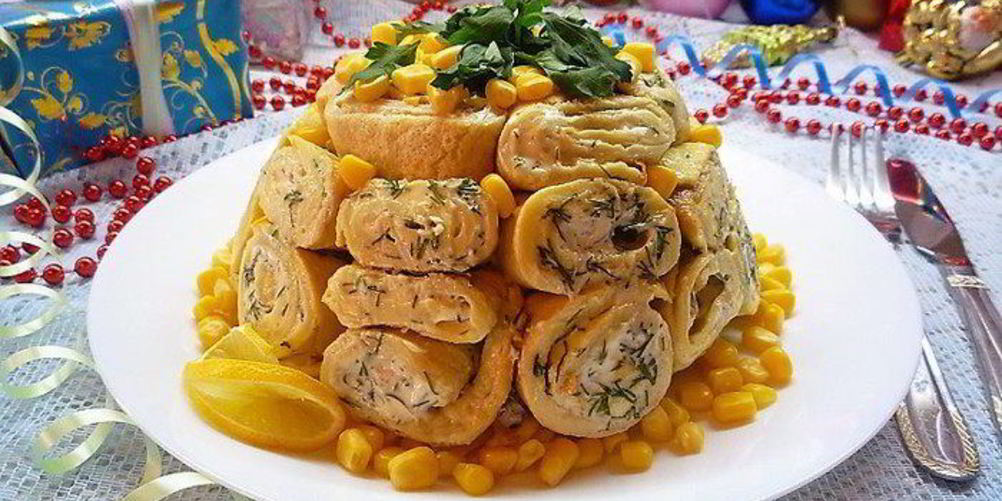 Рецепт салат кружевница