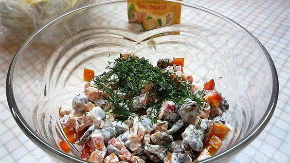 салат кружевница