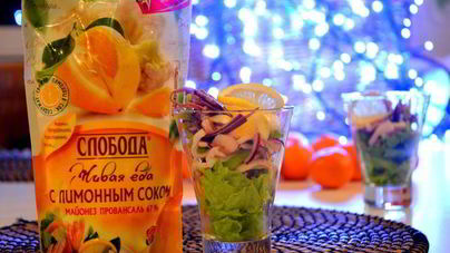 Салат Морской коктейль