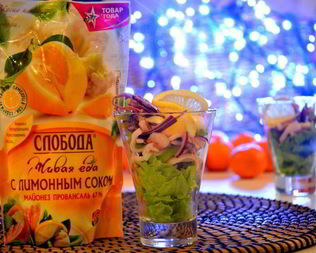 Салат Морской коктейль