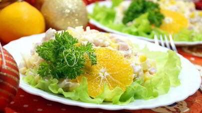 Салат Новогодний блюз