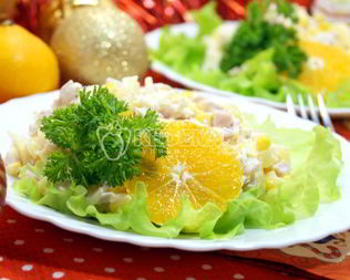 Салат Новогодний блюз