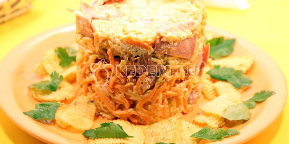 Рецепт салат орхидея