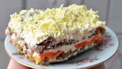 Салат Печенкин с куриной печенью