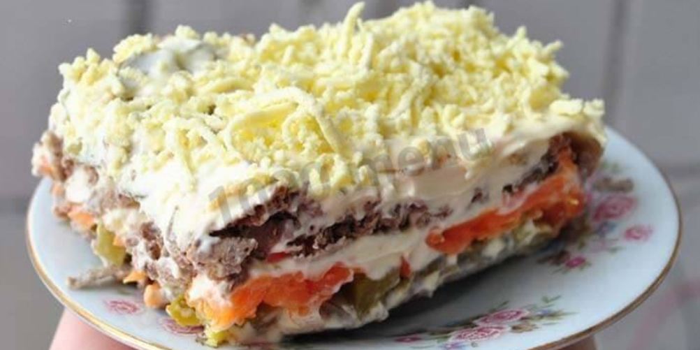 Рецепт салат печенкин с куриной печенью