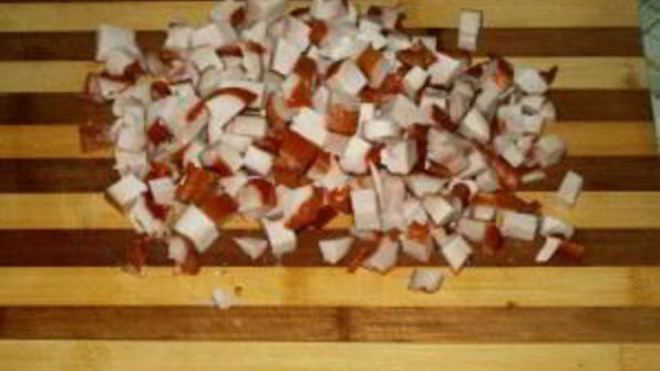 салат с копченой куриной грудкой