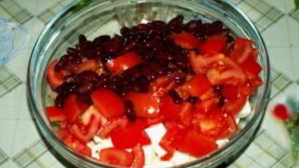 салат с копченой куриной грудкой