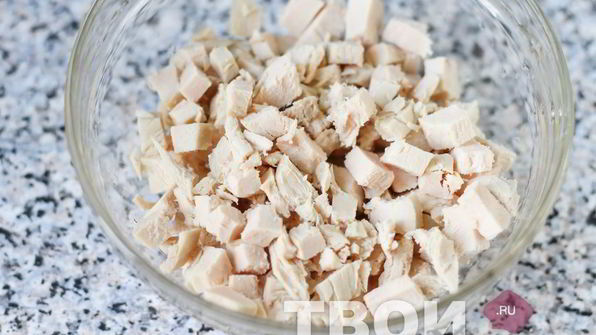 салат с курицей и апельсином