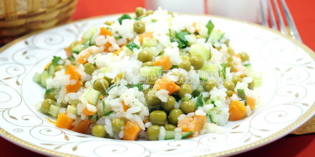 Рецепт салат с рисом и огурцом софья