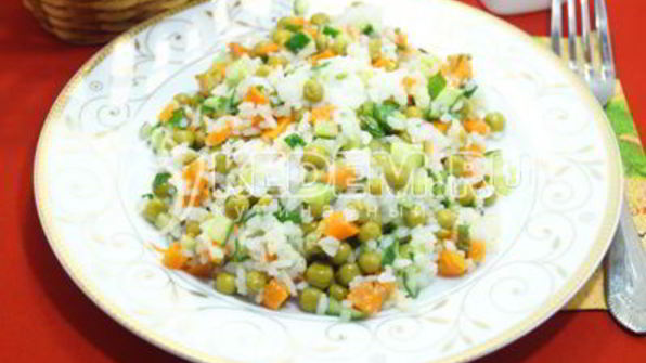 салат с рисом и огурцом софья