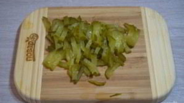 салат с языком и шампиньонами