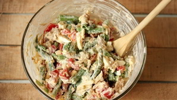 салат шедевр с курицей и сладким перцем