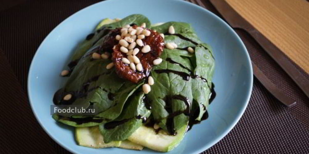 Рецепт салат со шпинатом и сливочным сыром