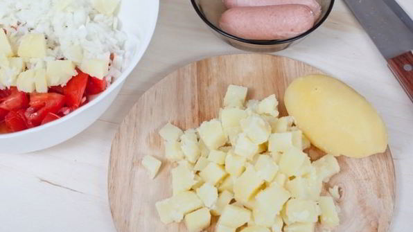 салат сытный