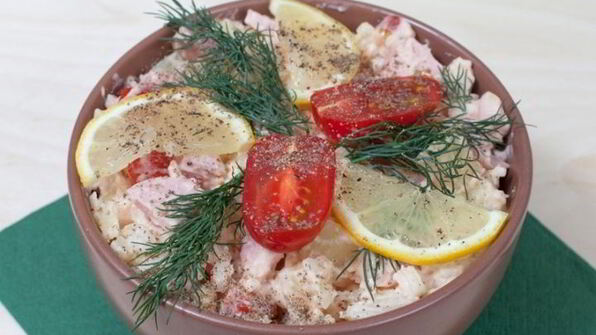 салат сытный