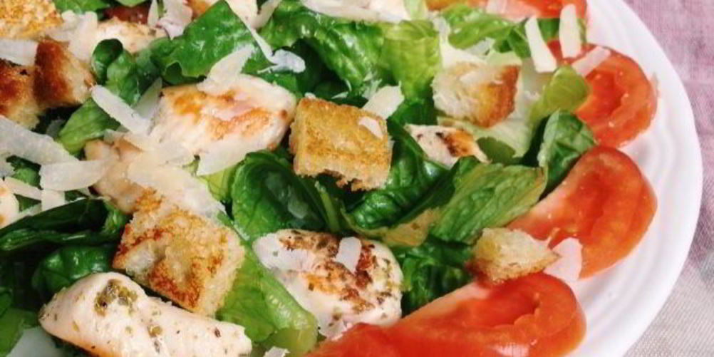 Рецепт салат цезарь с курицей