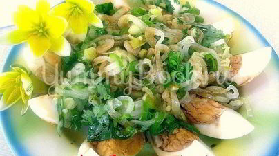 Тайский салат из яиц